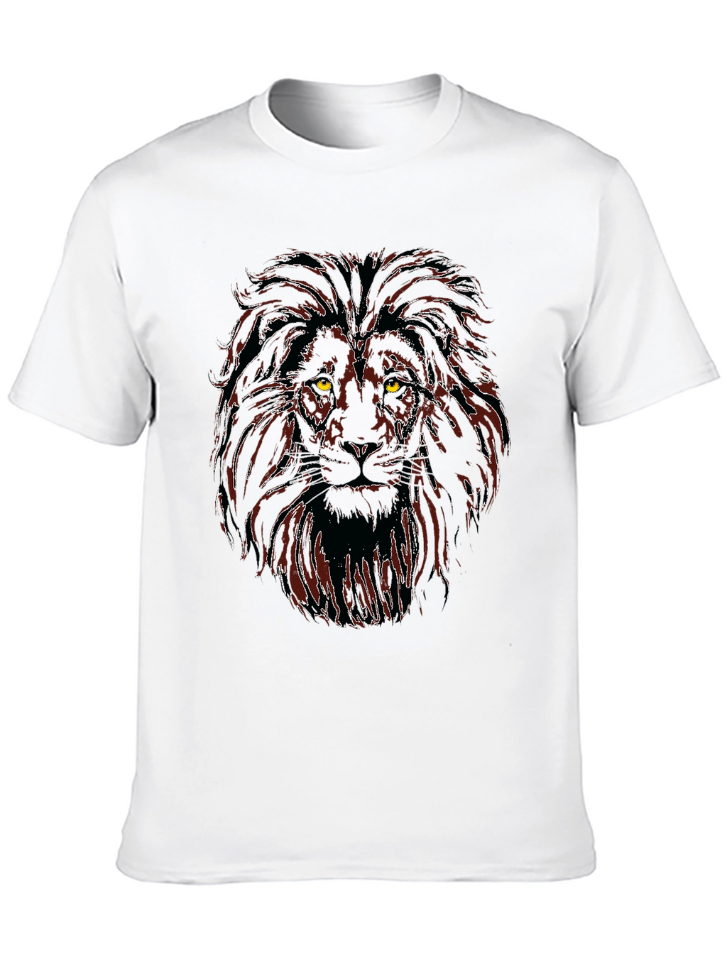 Lion Graphic Black T-Shirt for Men