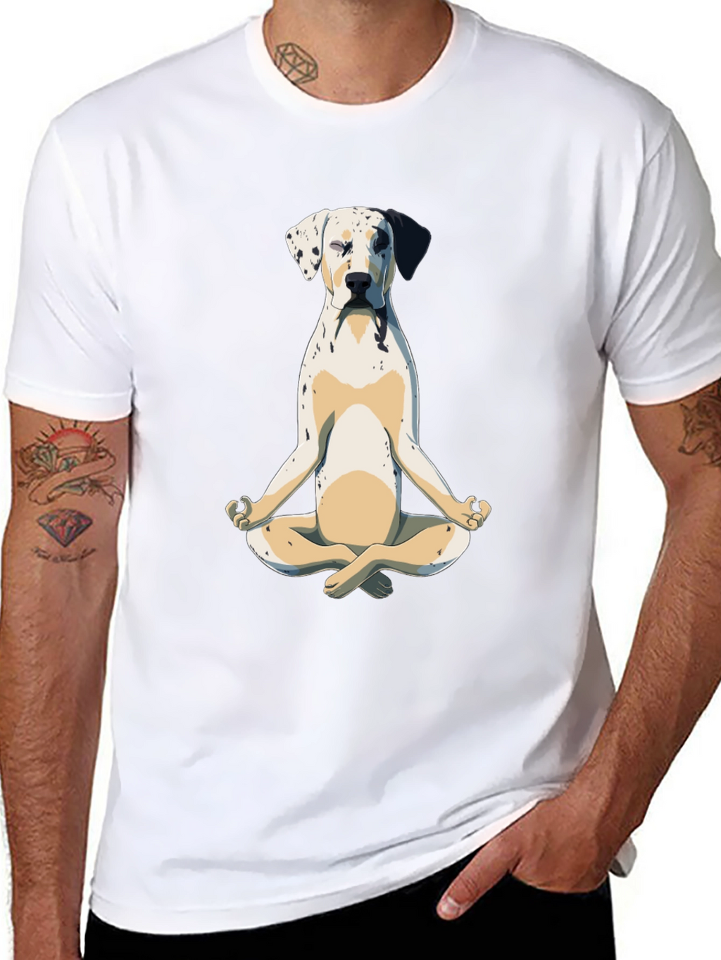 Yoga Dog T-Shirt - Relaxed Canine Tee