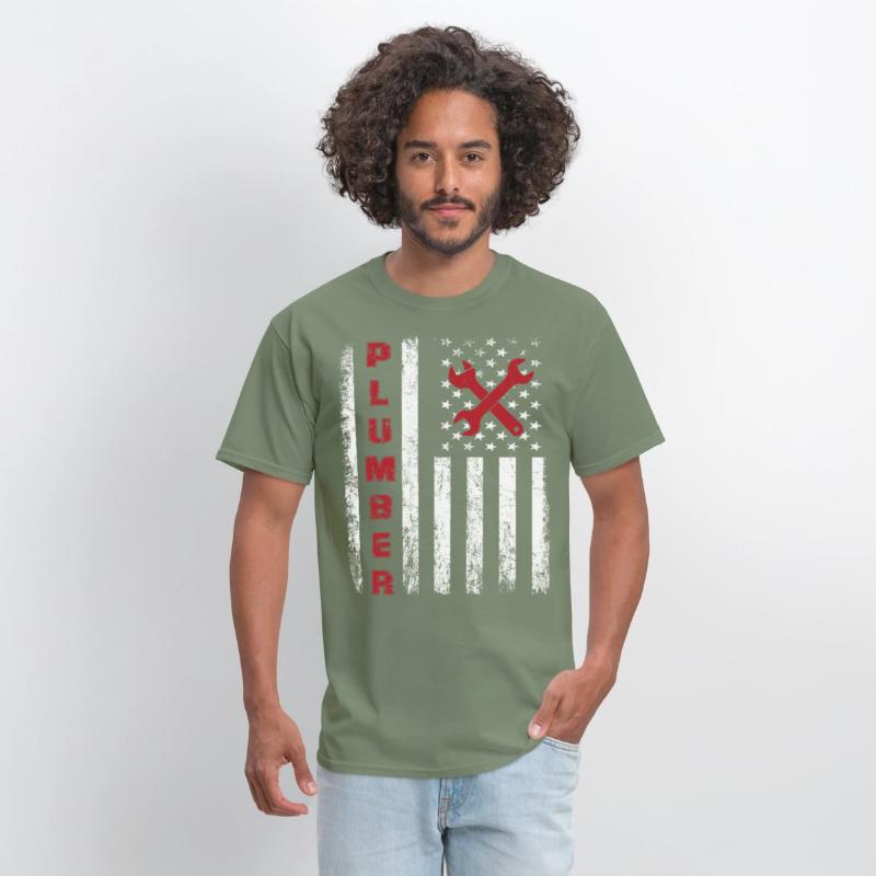 Proud plumber design for american patriots