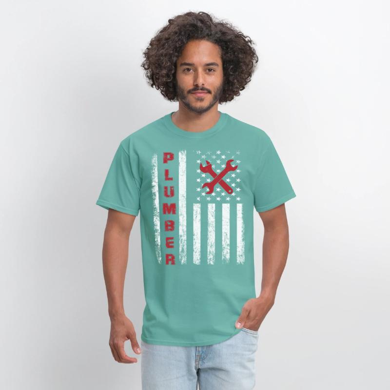 Proud plumber design for american patriots