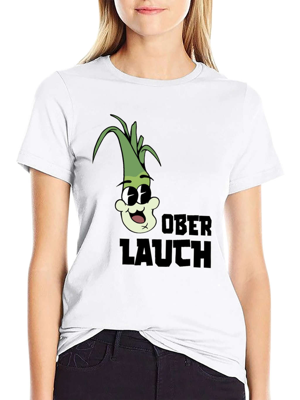 Ober Lauch Cartoon Character Graphic Tee