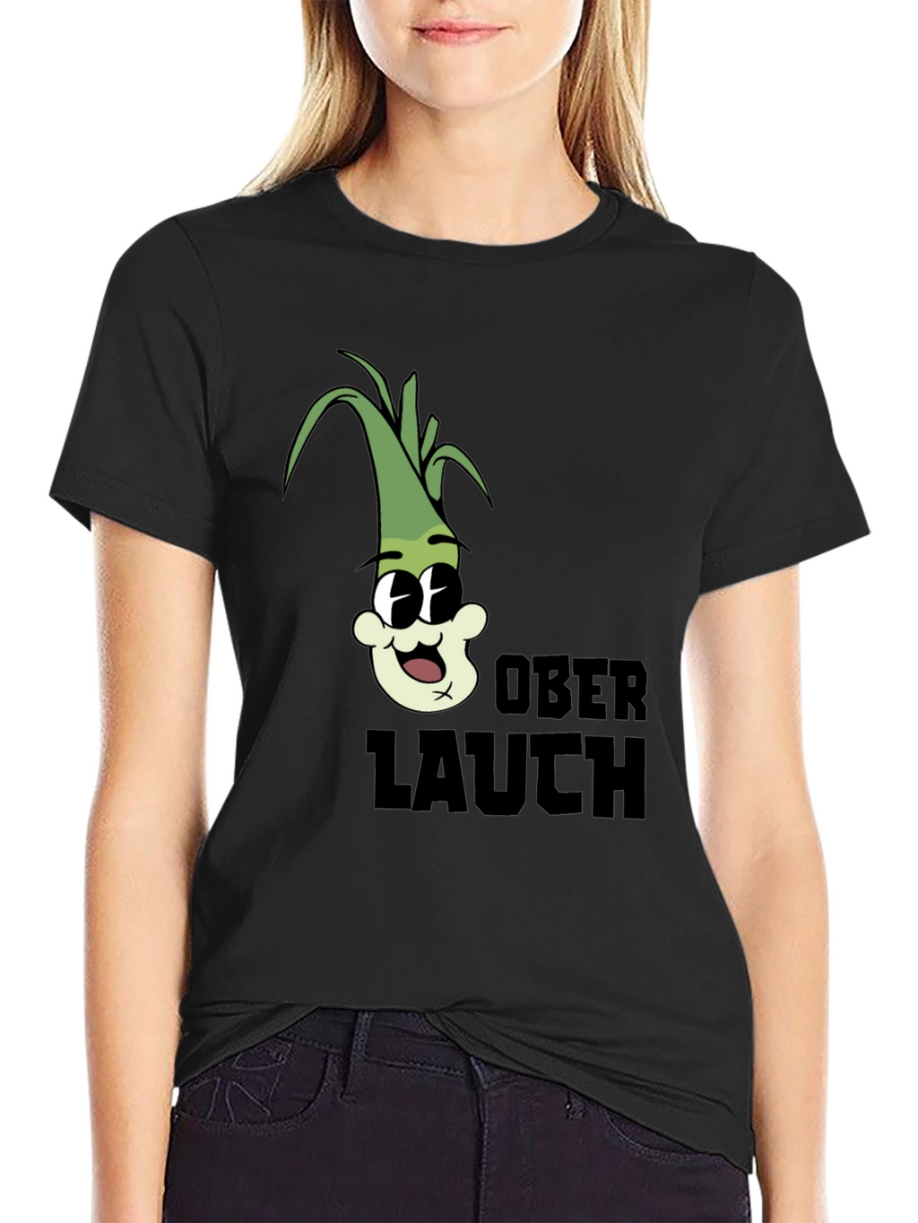 Ober Lauch Cartoon Character Graphic Tee