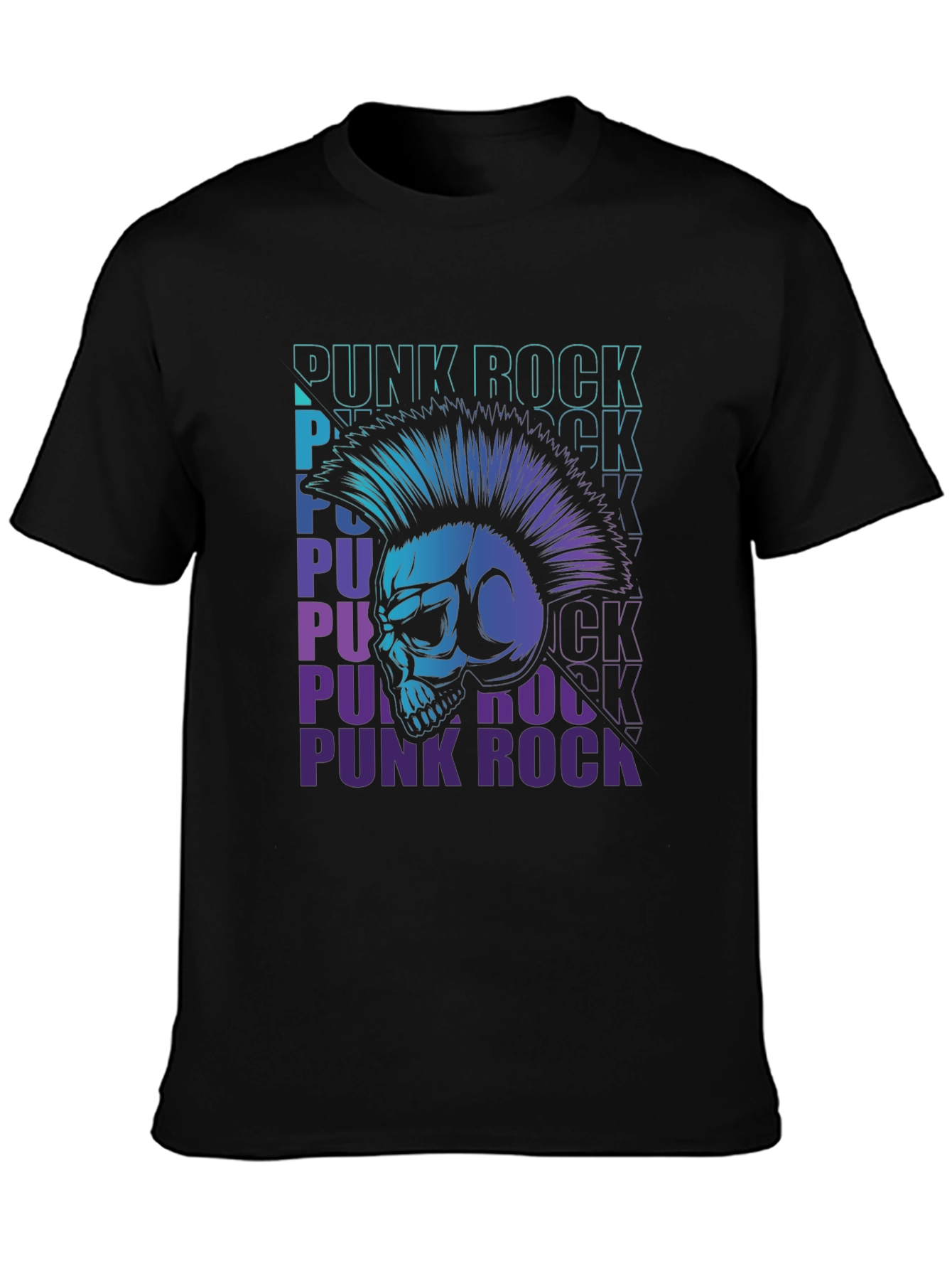 Punk Rock Skull T-Shirt - Edgy Graphic Tee