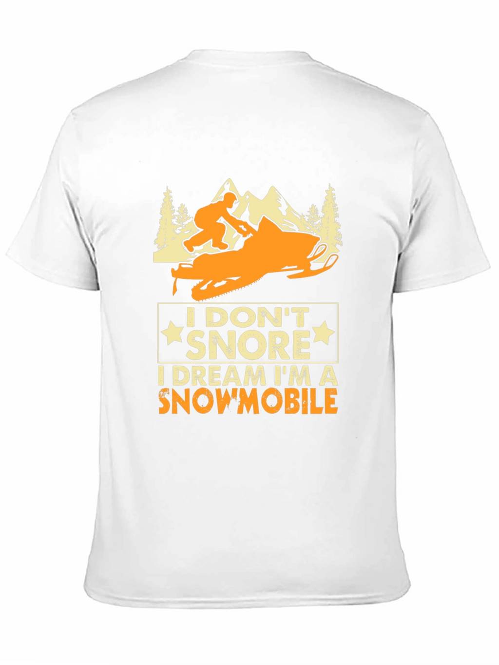 Snowmobile Dreamer T-Shirt - Funny Snoring Tee
