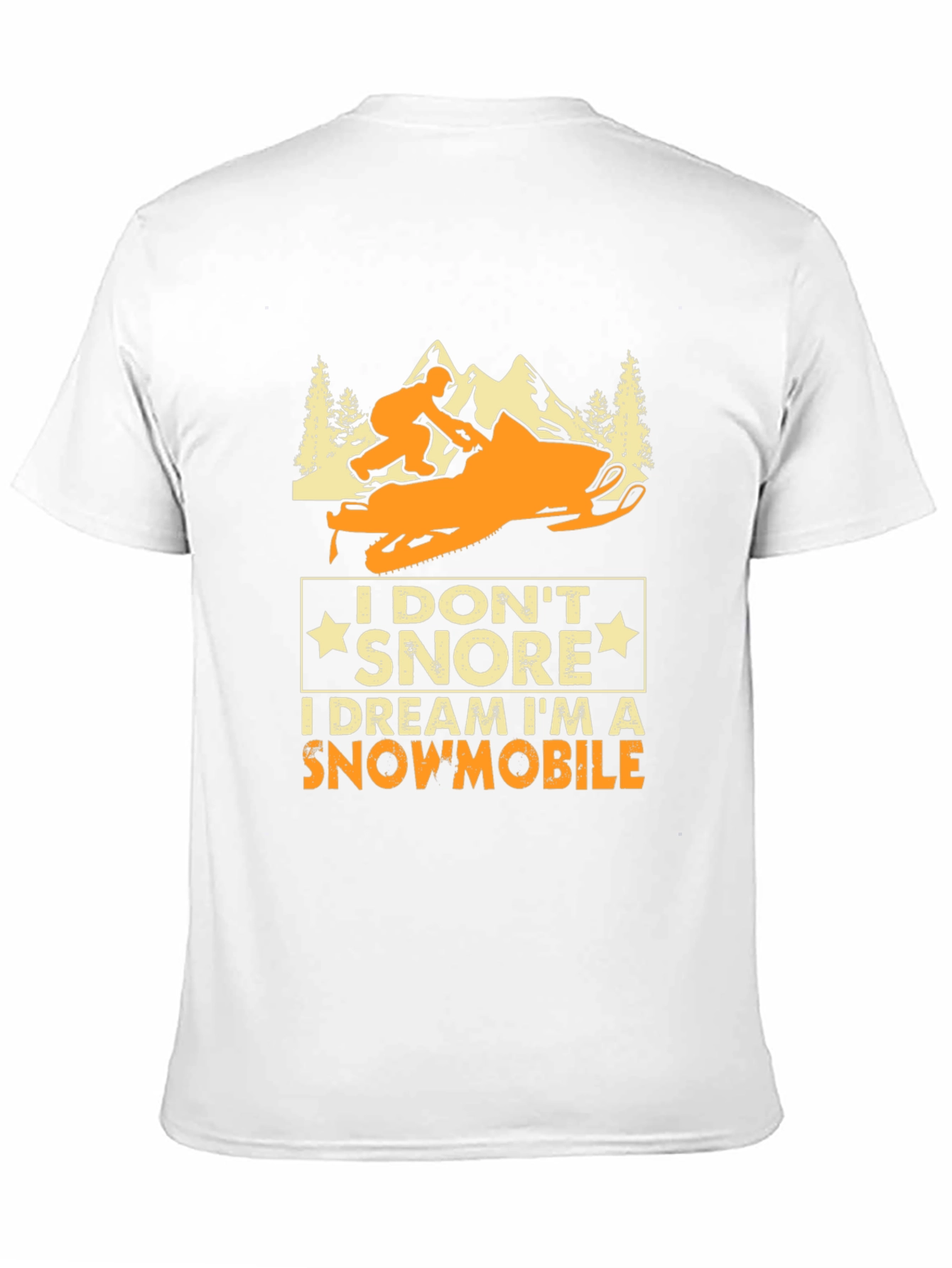 Snowmobile Dreamer T-Shirt - Funny Snoring Tee