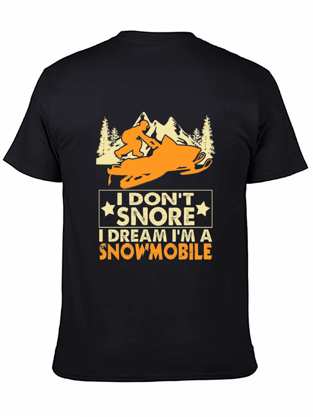 Snowmobile Dreamer T-Shirt - Funny Snoring Tee