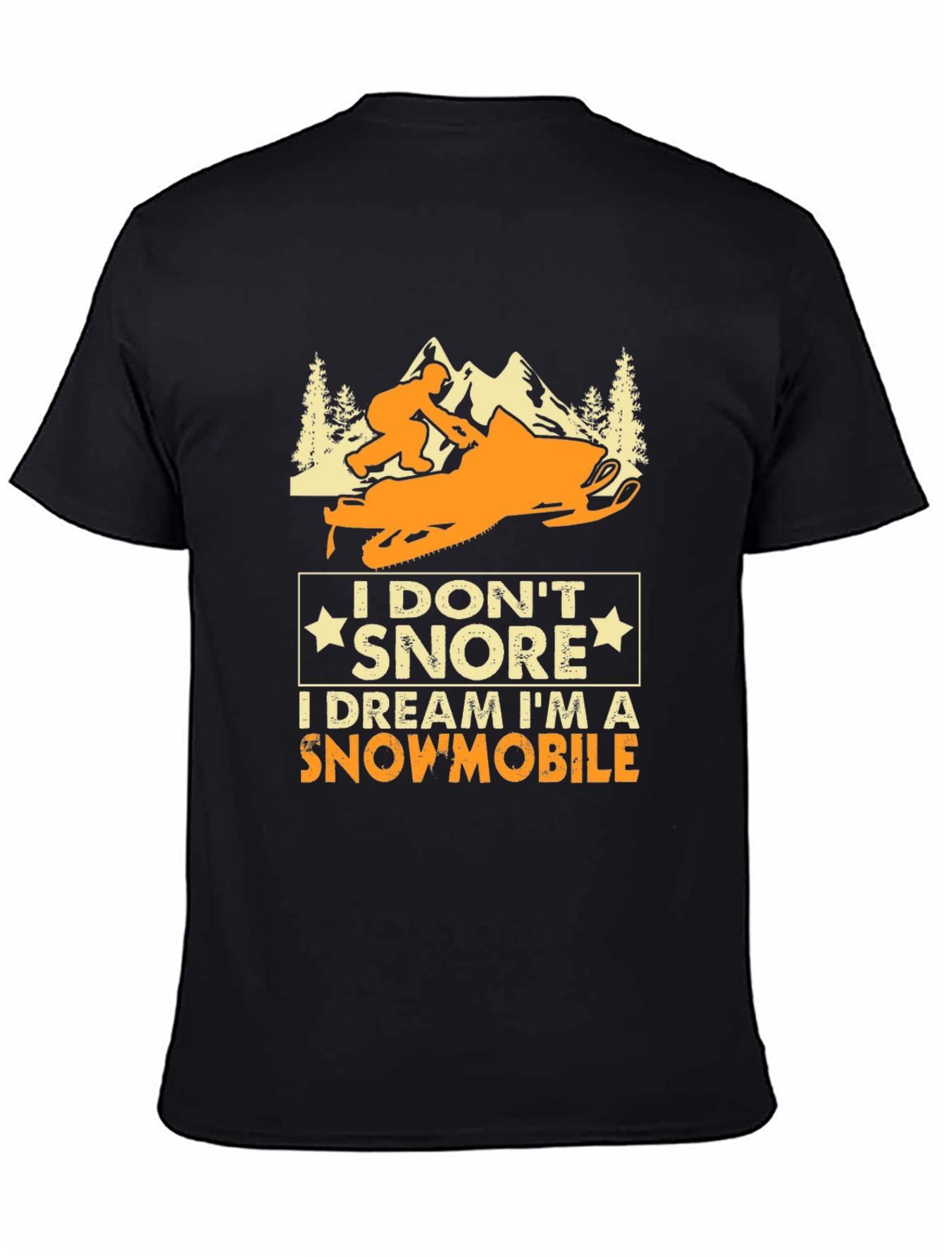 Snowmobile Dreamer T-Shirt - Funny Snoring Tee