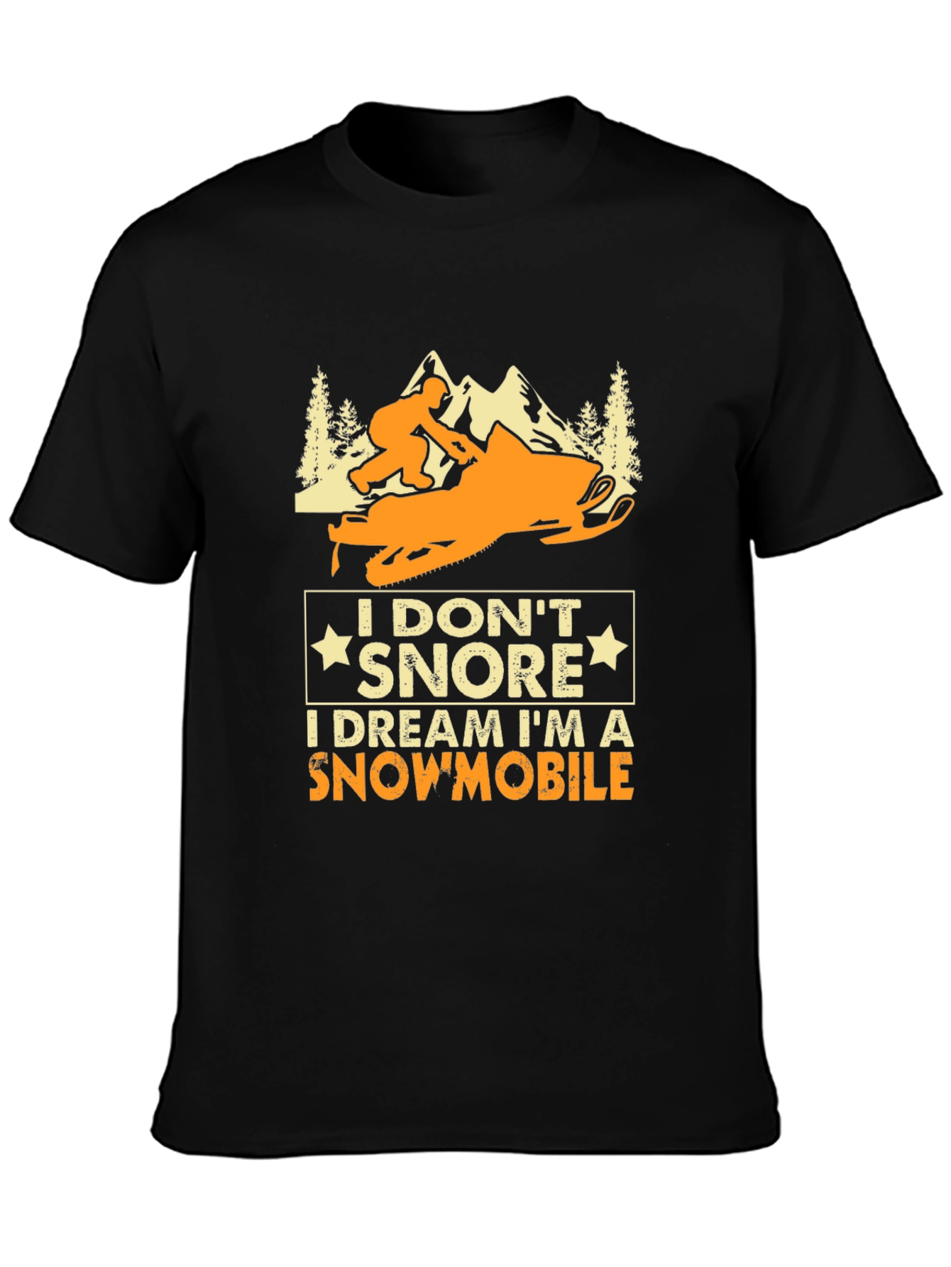 Snowmobile Dreamer T-Shirt - Funny Snoring Tee