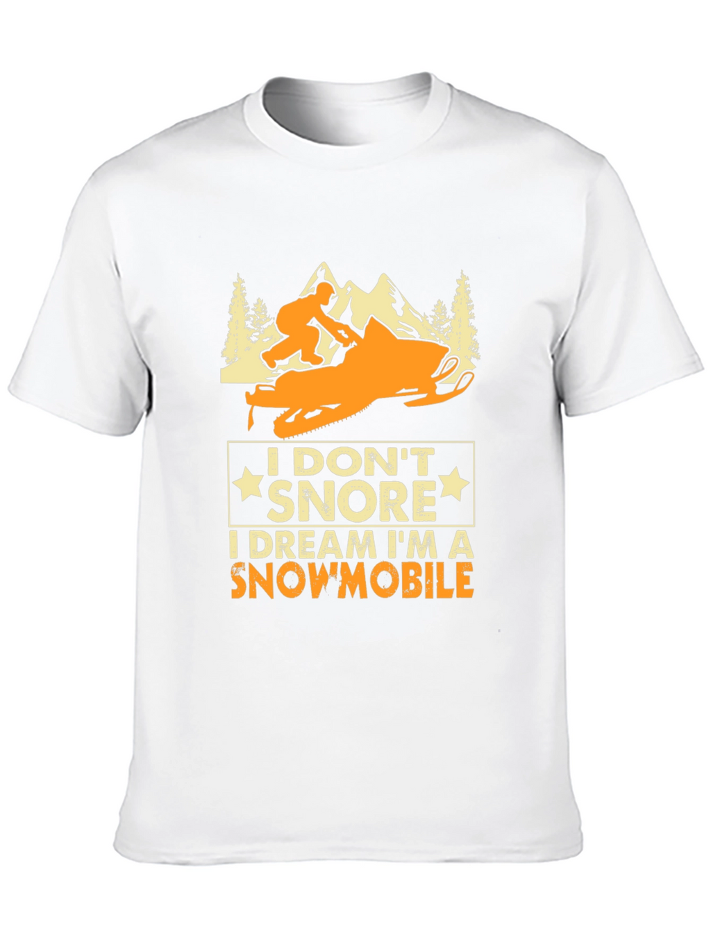 Snowmobile Dreamer T-Shirt - Funny Snoring Tee
