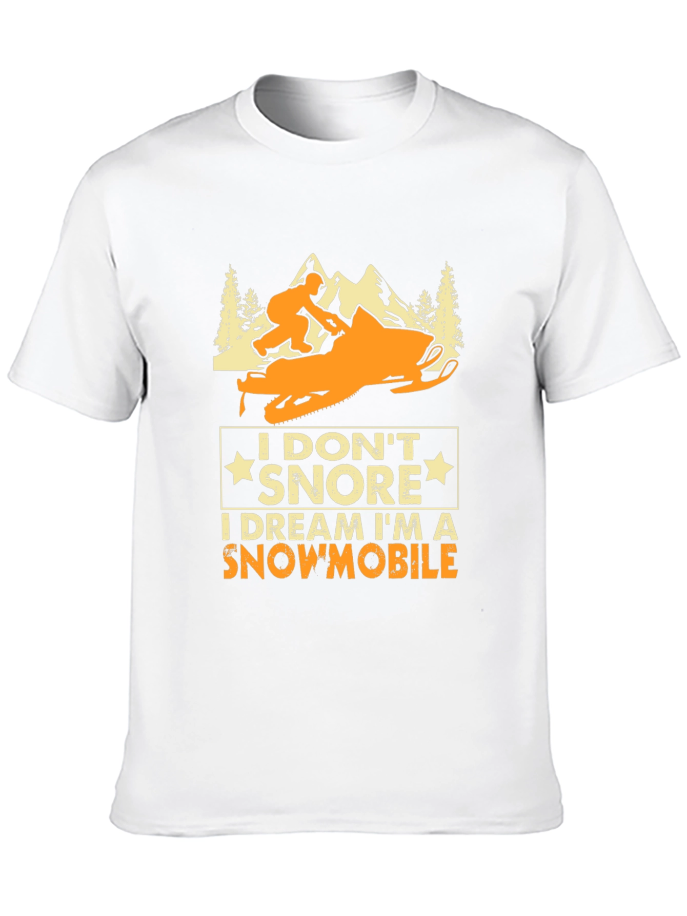Snowmobile Dreamer T-Shirt - Funny Snoring Tee