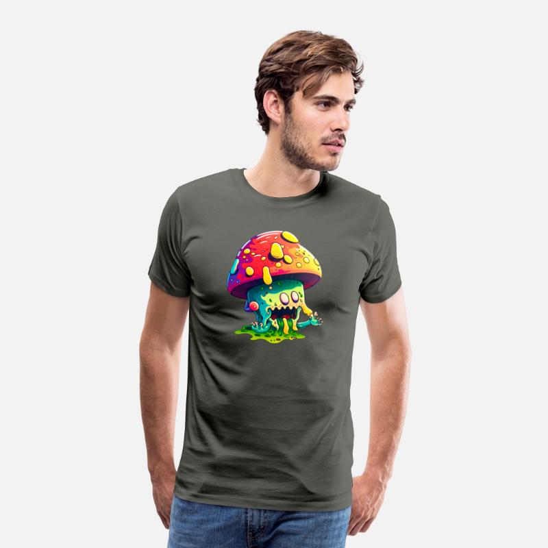 Psychedelic Dreamscape - Whimsical Mushroom Art Pr