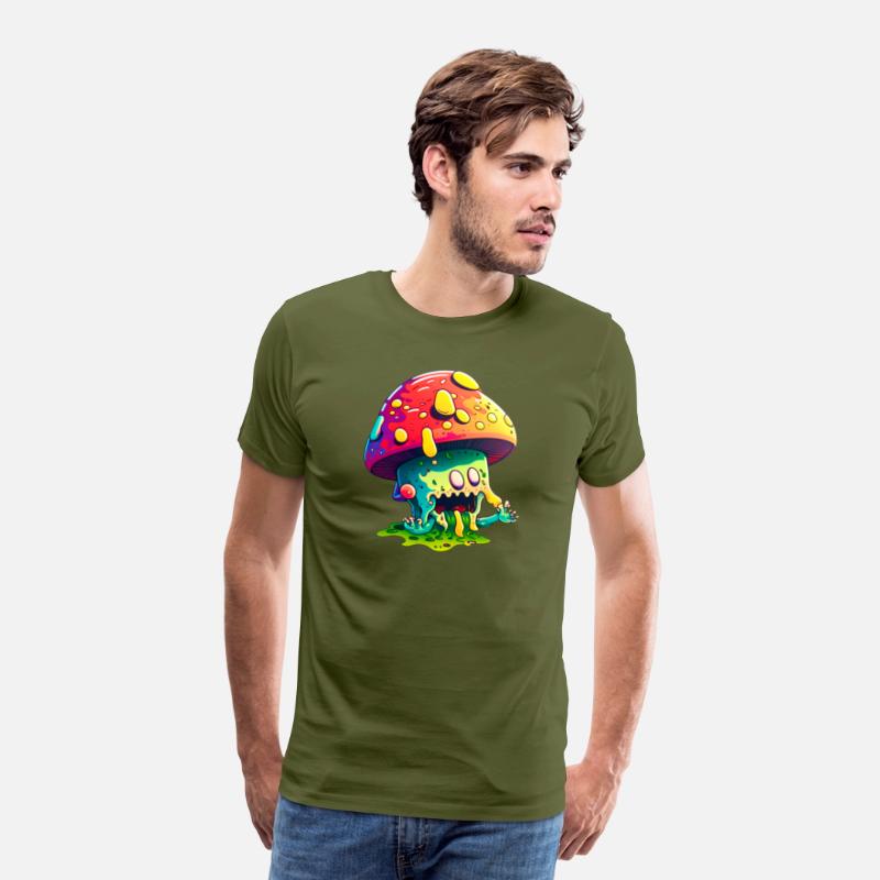 Psychedelic Dreamscape - Whimsical Mushroom Art Pr