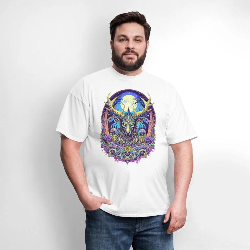 Psychedelic Forest Deer – Mystic Spirit Animal Art