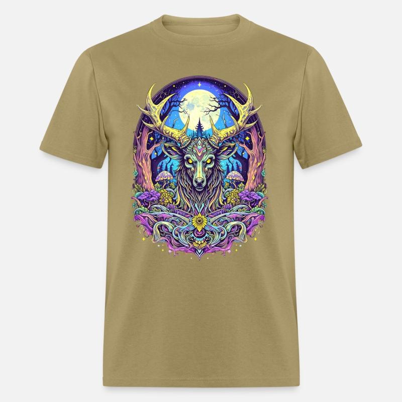 Psychedelic Forest Deer – Mystic Spirit Animal Art