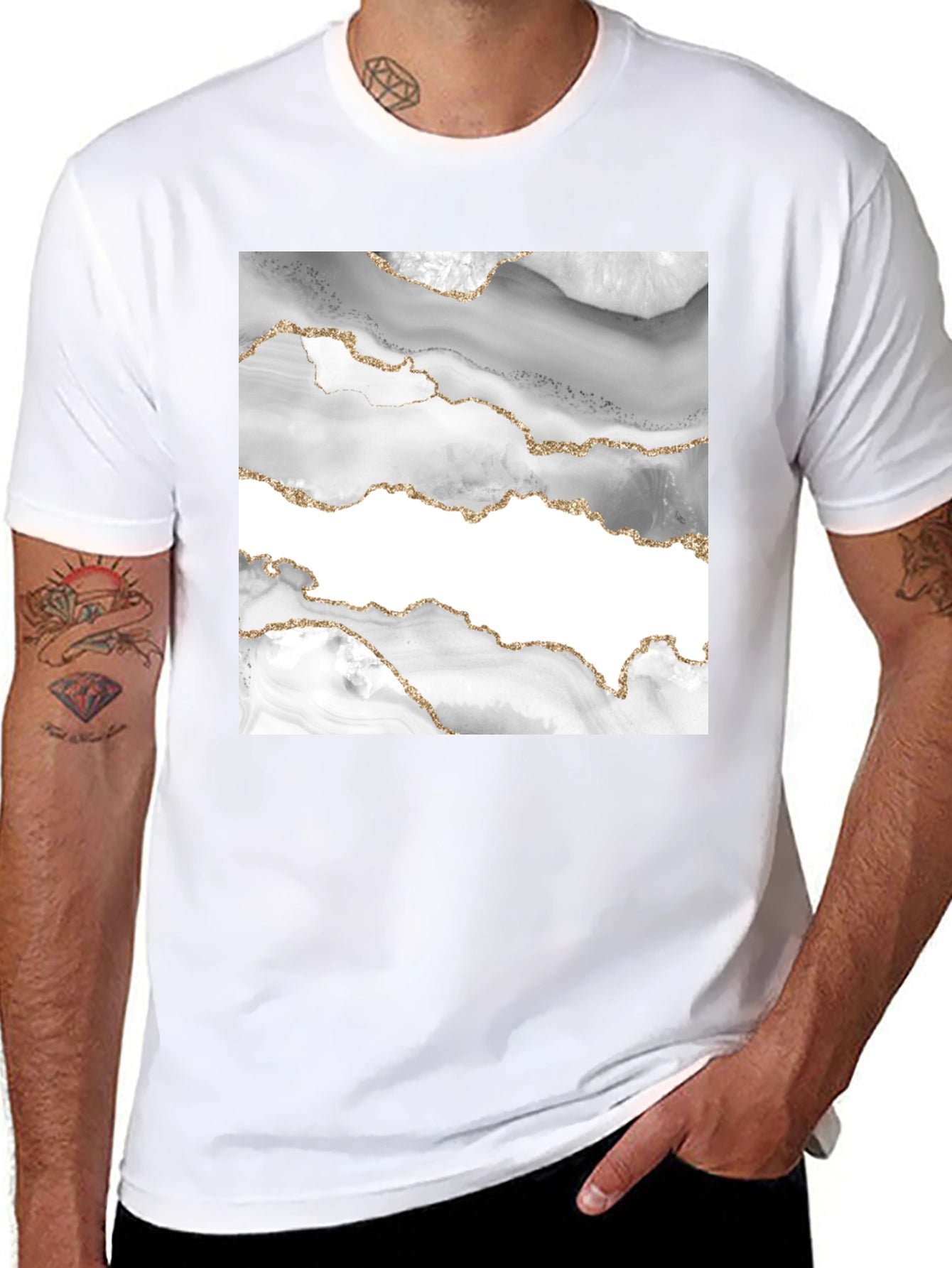 Agate Geode Graphic T-Shirt - Stylish Everyday Wear
