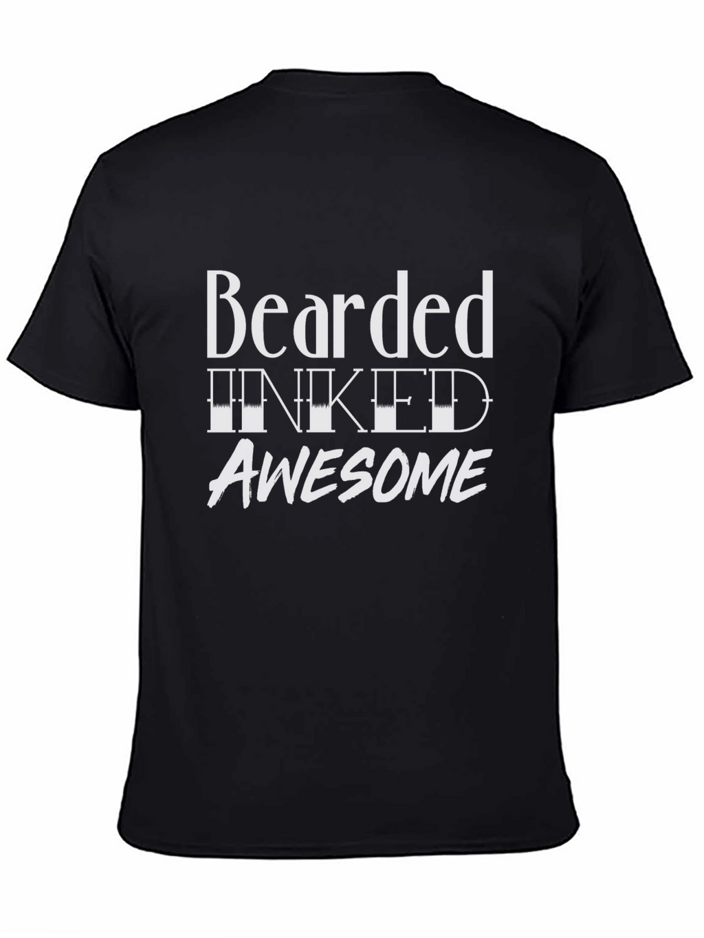 Bearded Inked Awesome Graphic Tee