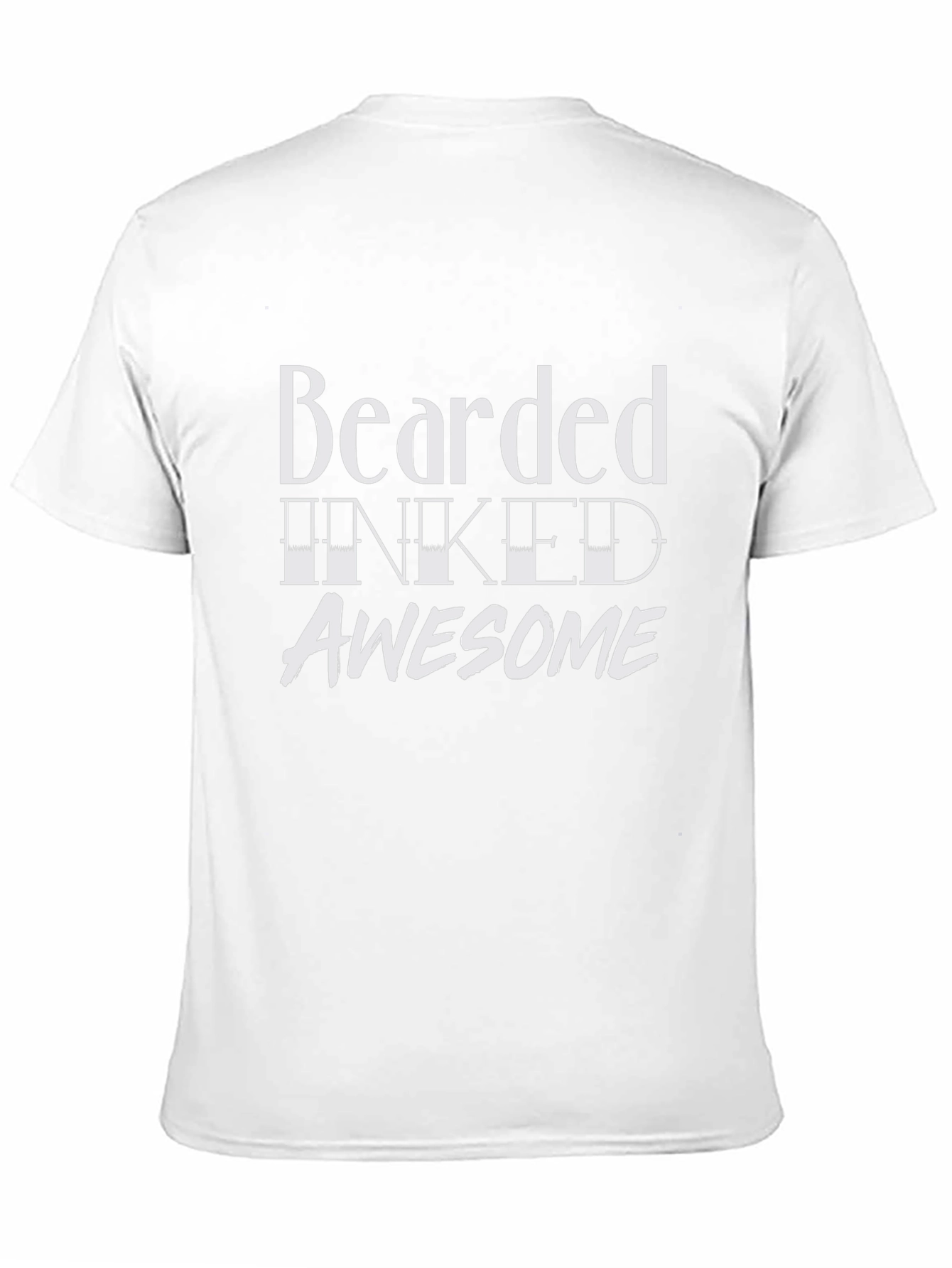 Bearded Inked Awesome Graphic Tee