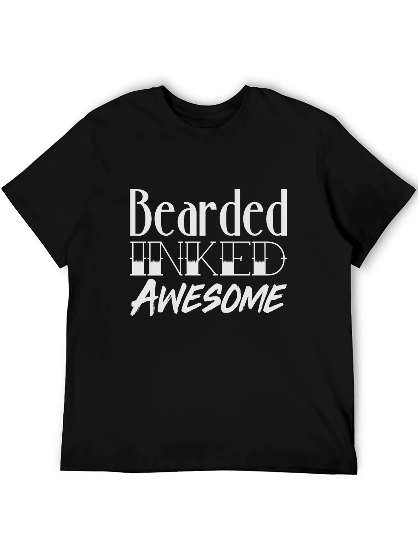 Bearded Inked Awesome Graphic Tee