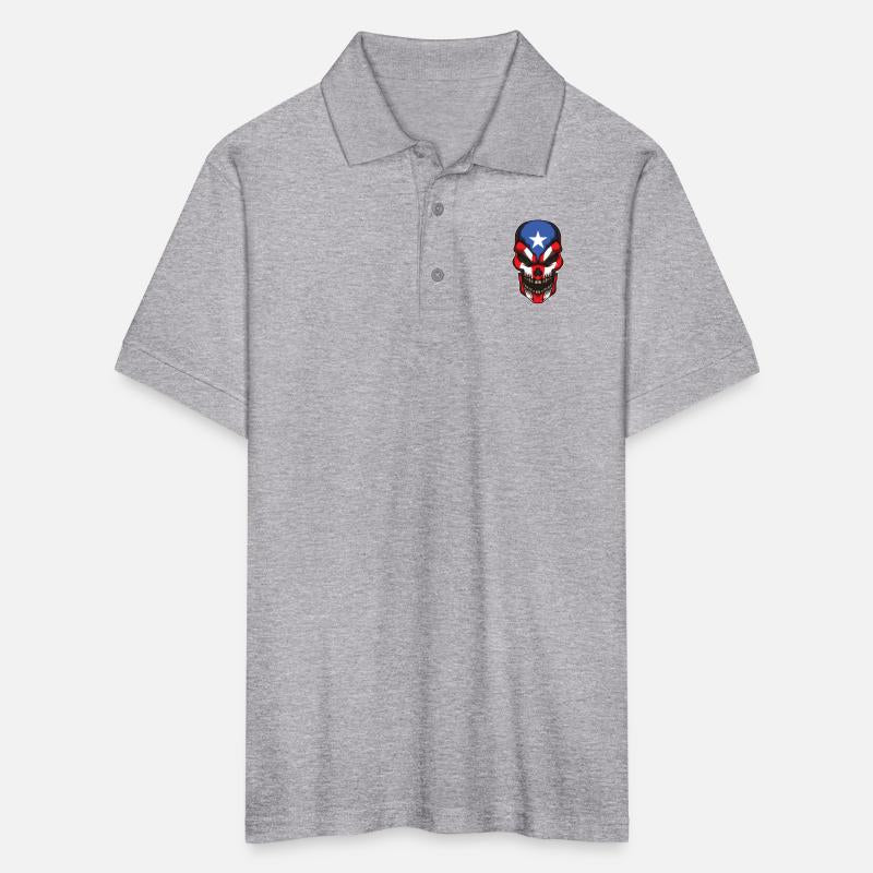 Puerto Rico Skull | Proud Boricua Flag