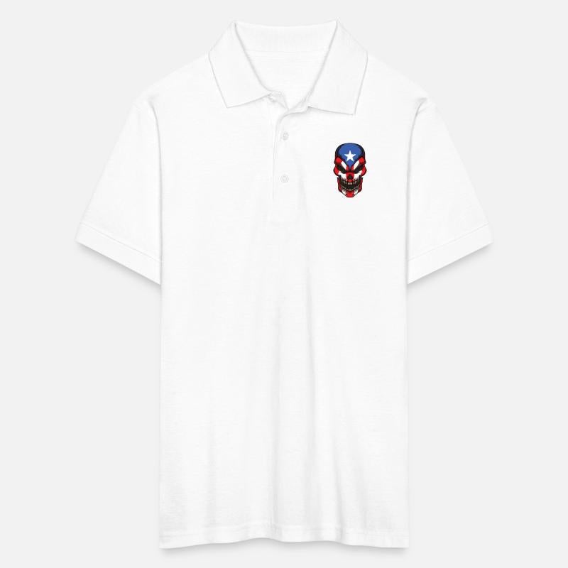 Puerto Rico Skull | Proud Boricua Flag