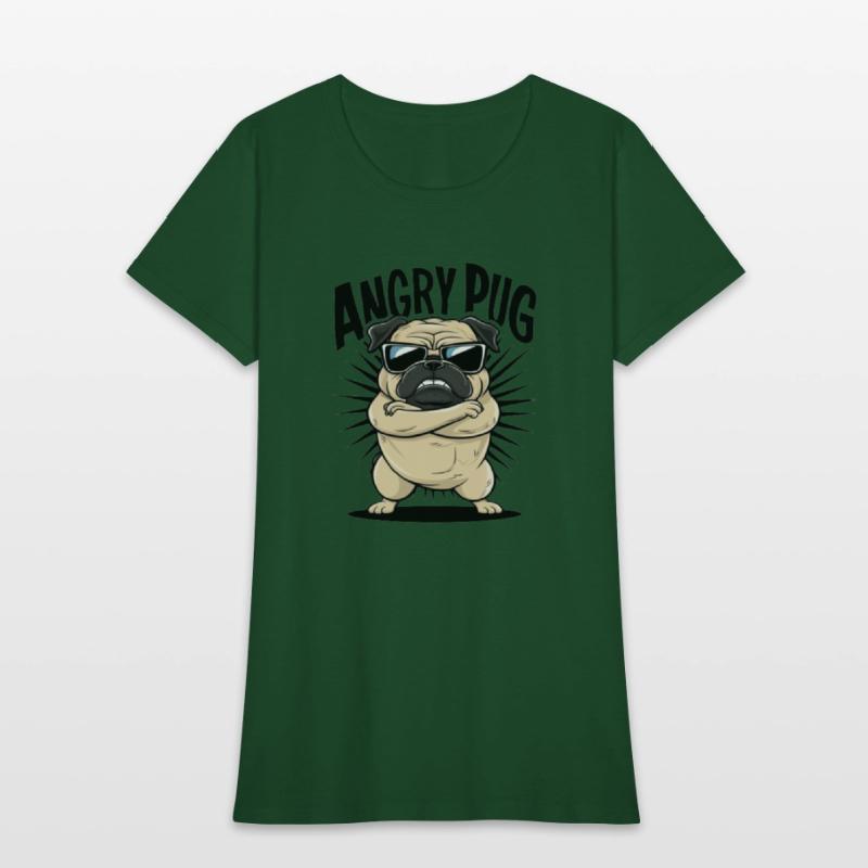 Pug angry t'shirt