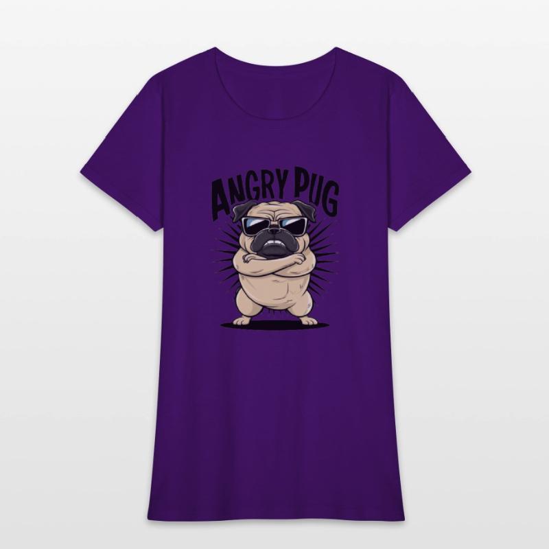 Pug angry t'shirt
