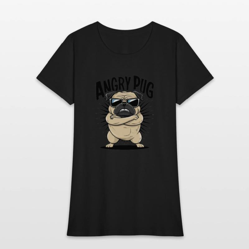 Pug angry t'shirt