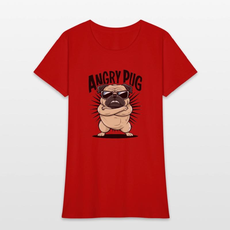 Pug angry t'shirt