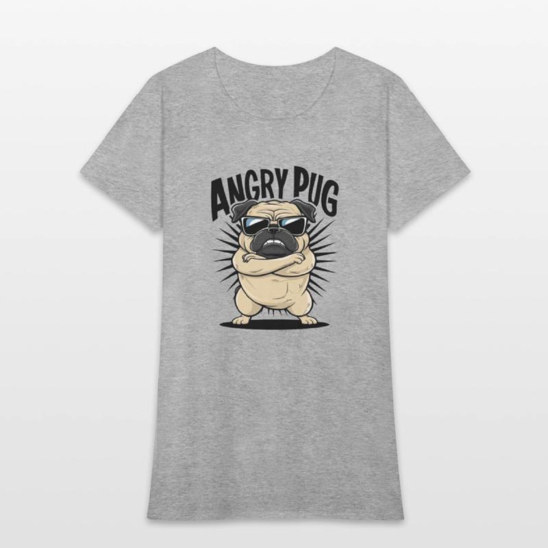 Pug angry t'shirt