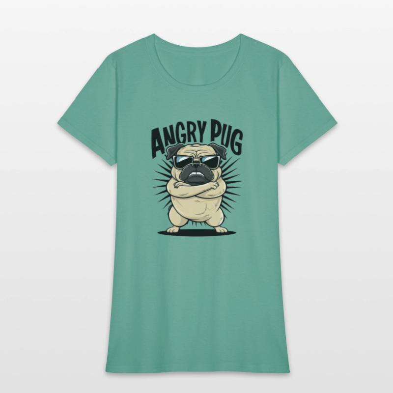 Pug angry t'shirt