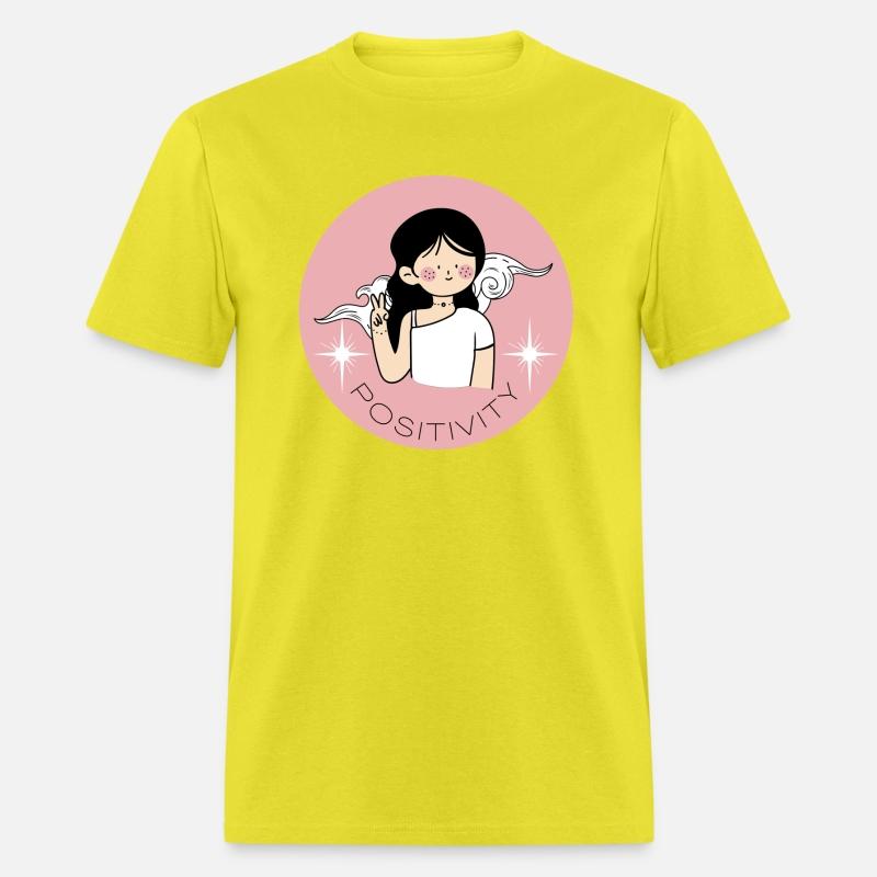 Purple White Illustration Girl Positive