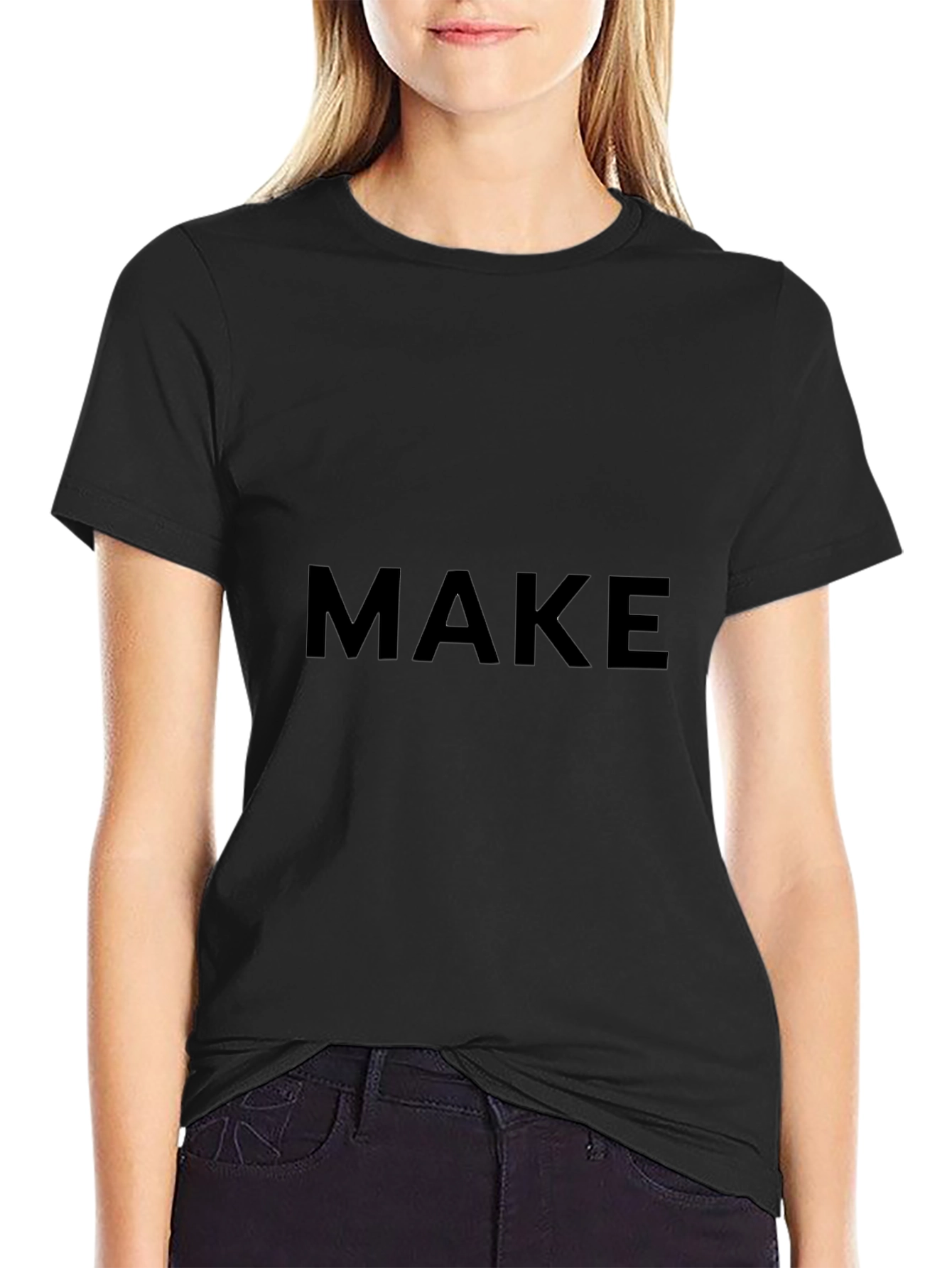 MAKE T-Shirt - Classic Black Cotton Tee