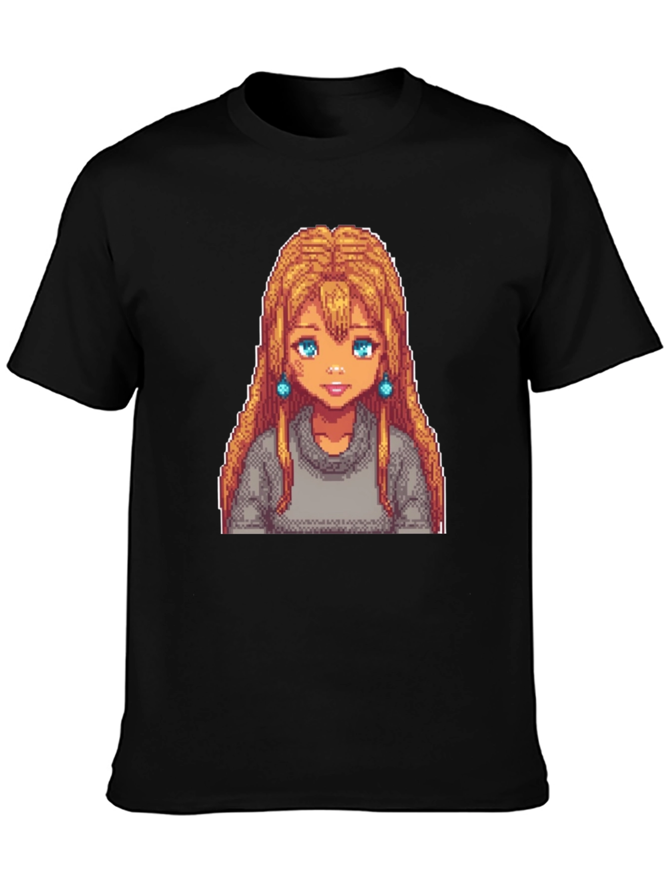 Pixel Art Girl T-Shirt - Stardew Valley Style