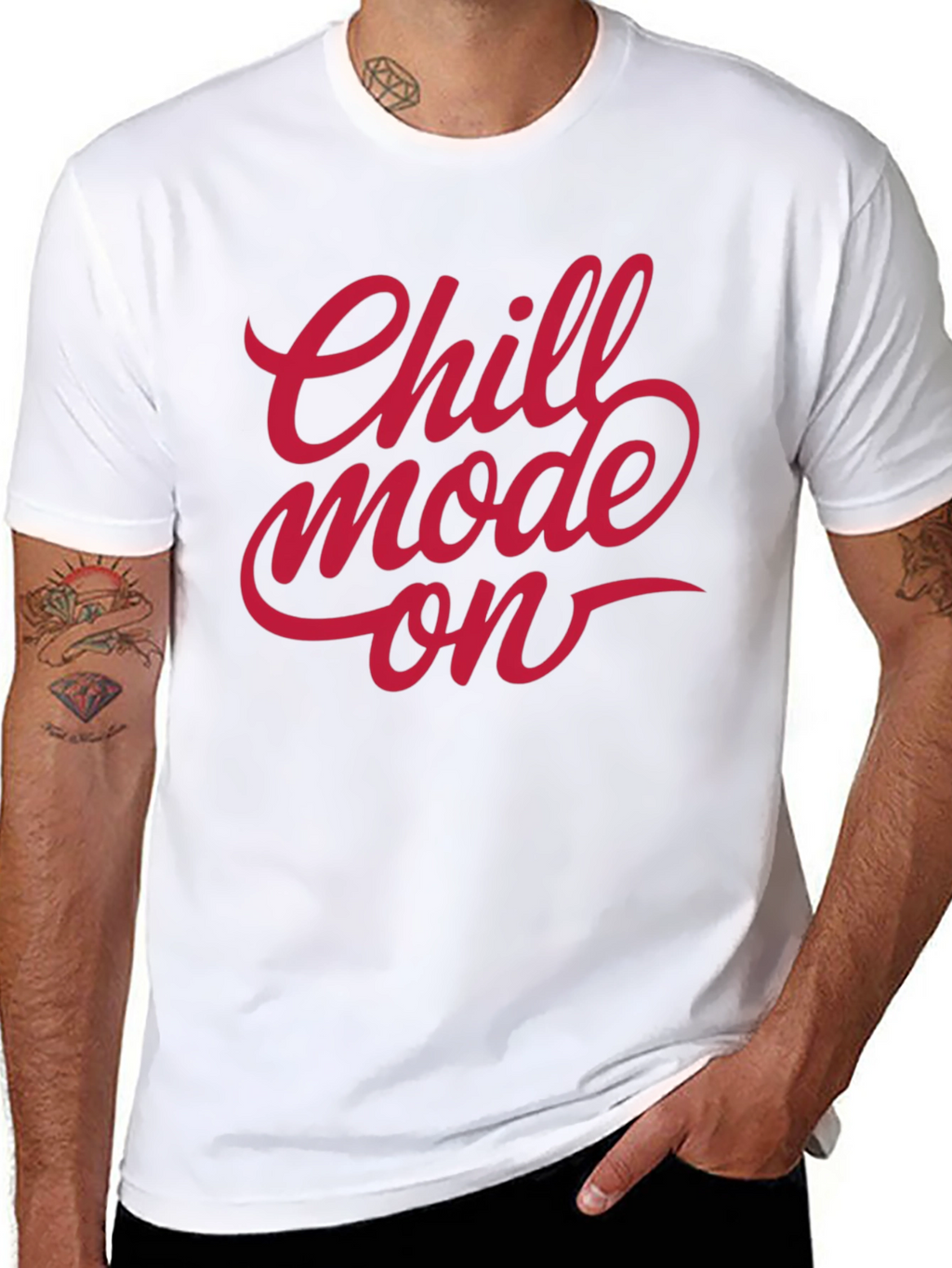 Chill Mode On Black T-Shirt