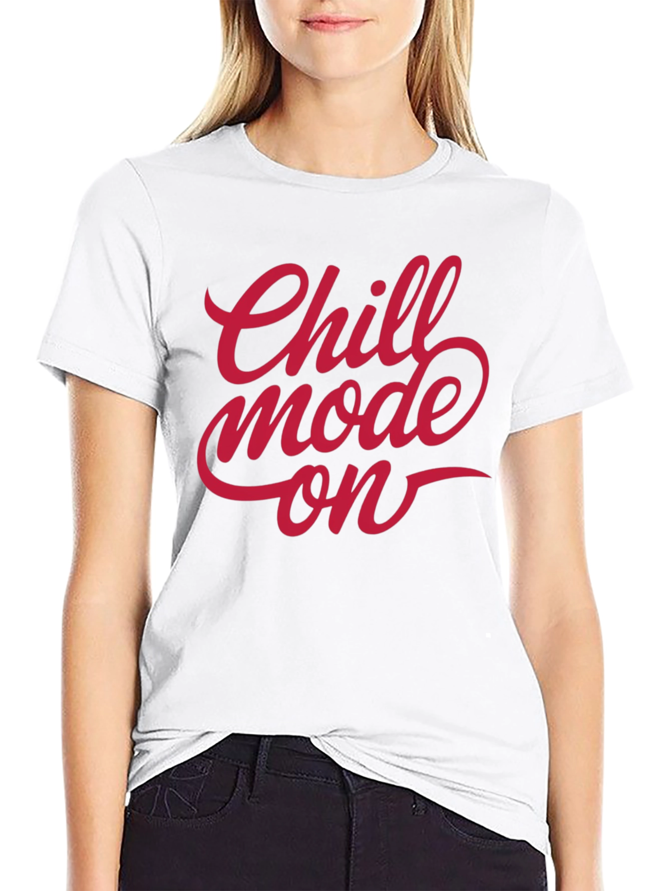 Chill Mode On Black T-Shirt