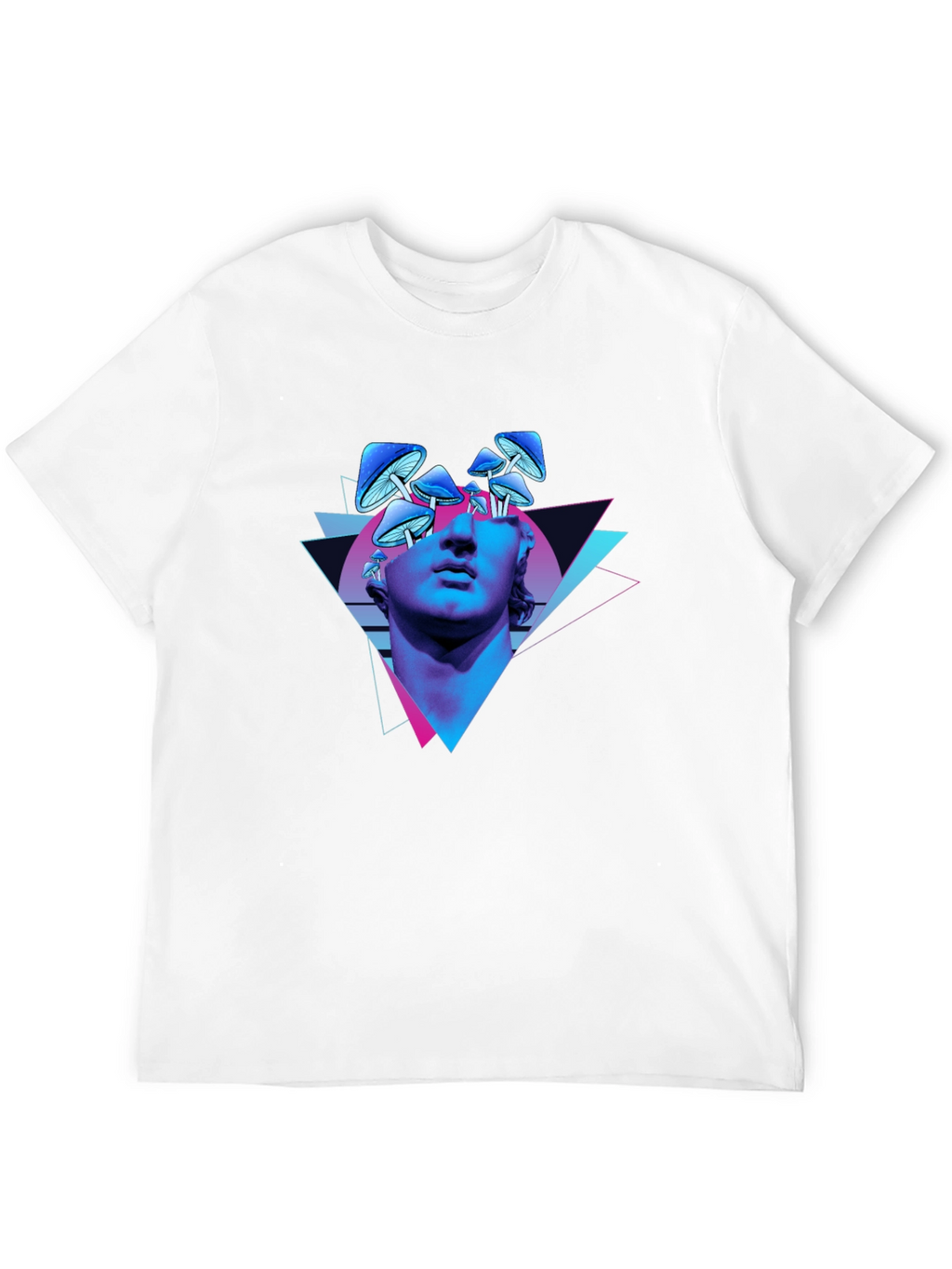 Psychedelic Mushroom Statue Graphic Tee