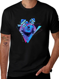 Psychedelic Mushroom Statue Graphic Tee