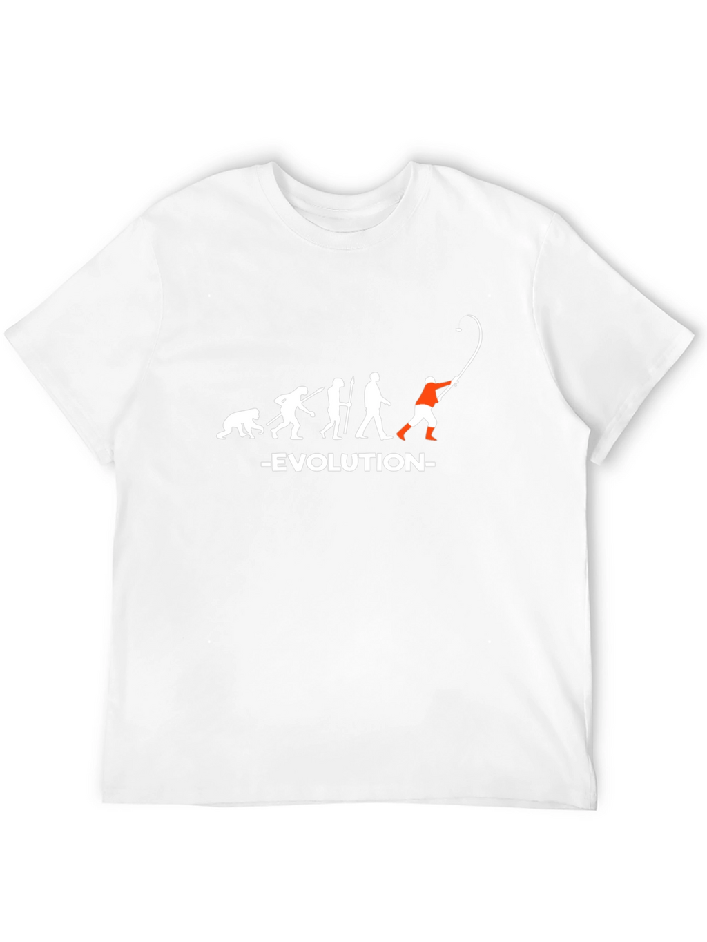 Evolution of Fishing Black T-Shirt