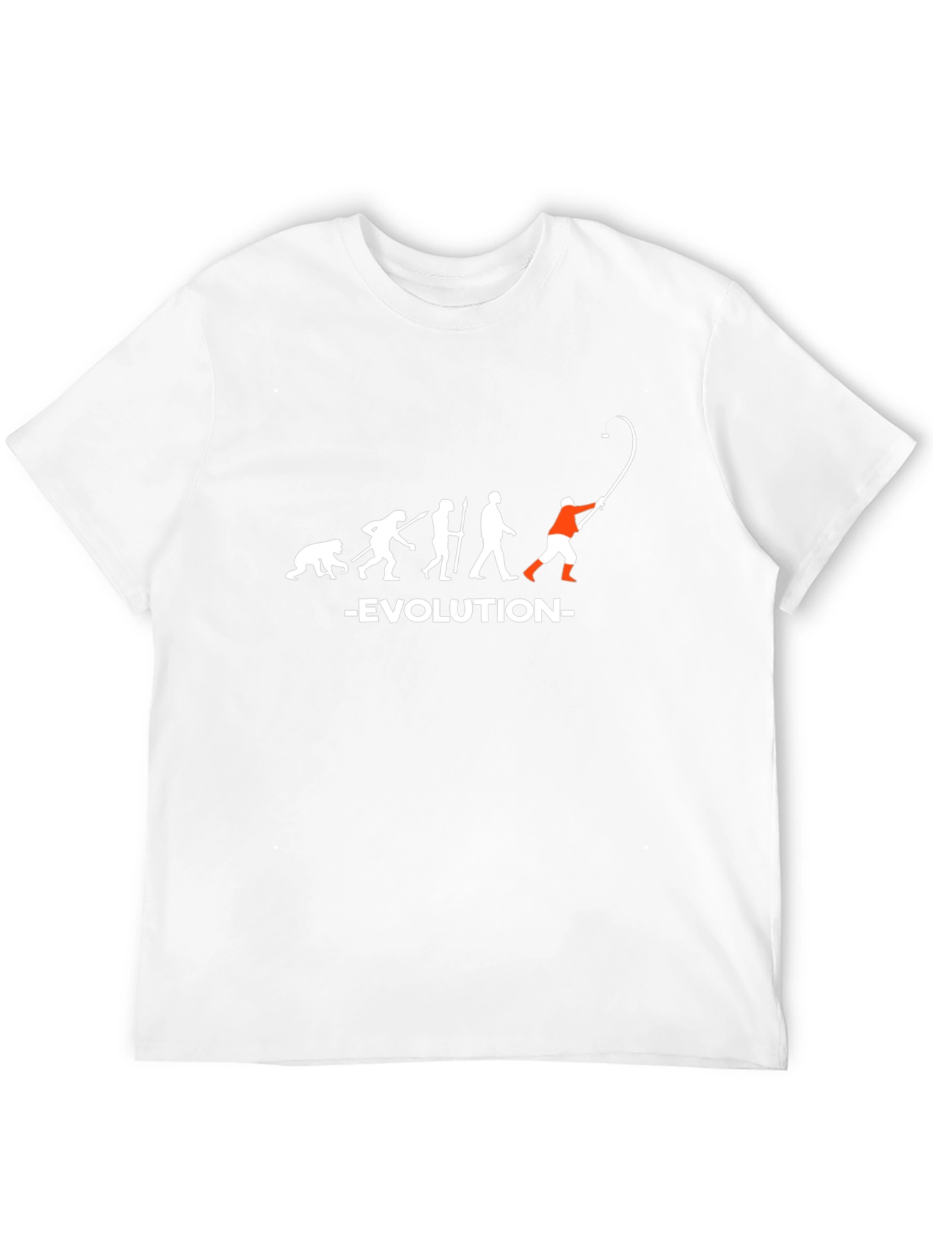 Evolution of Fishing Black T-Shirt