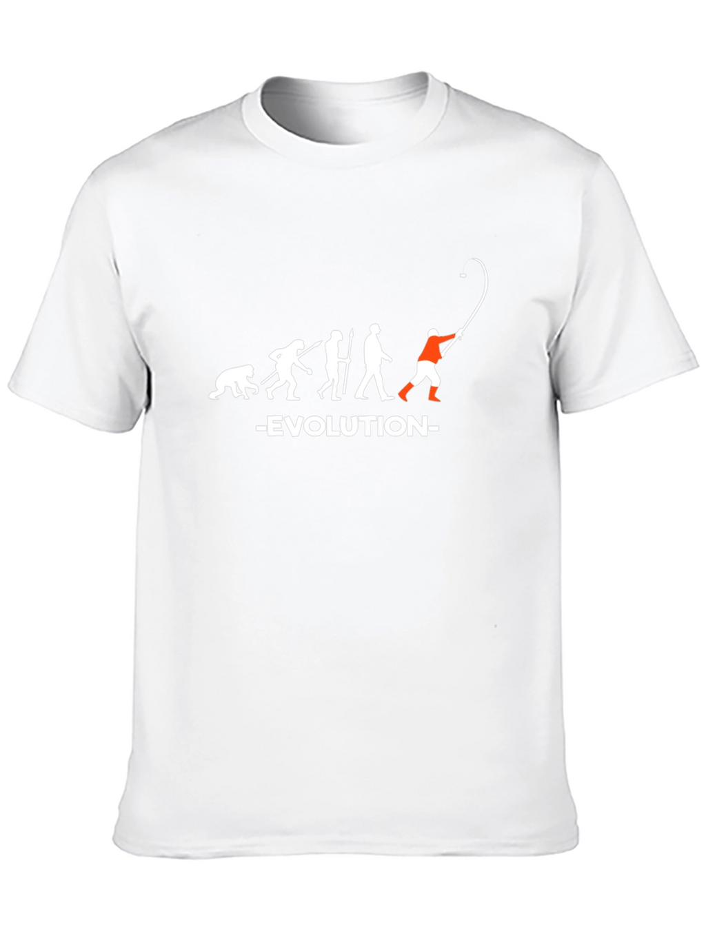 Evolution of Fishing Black T-Shirt