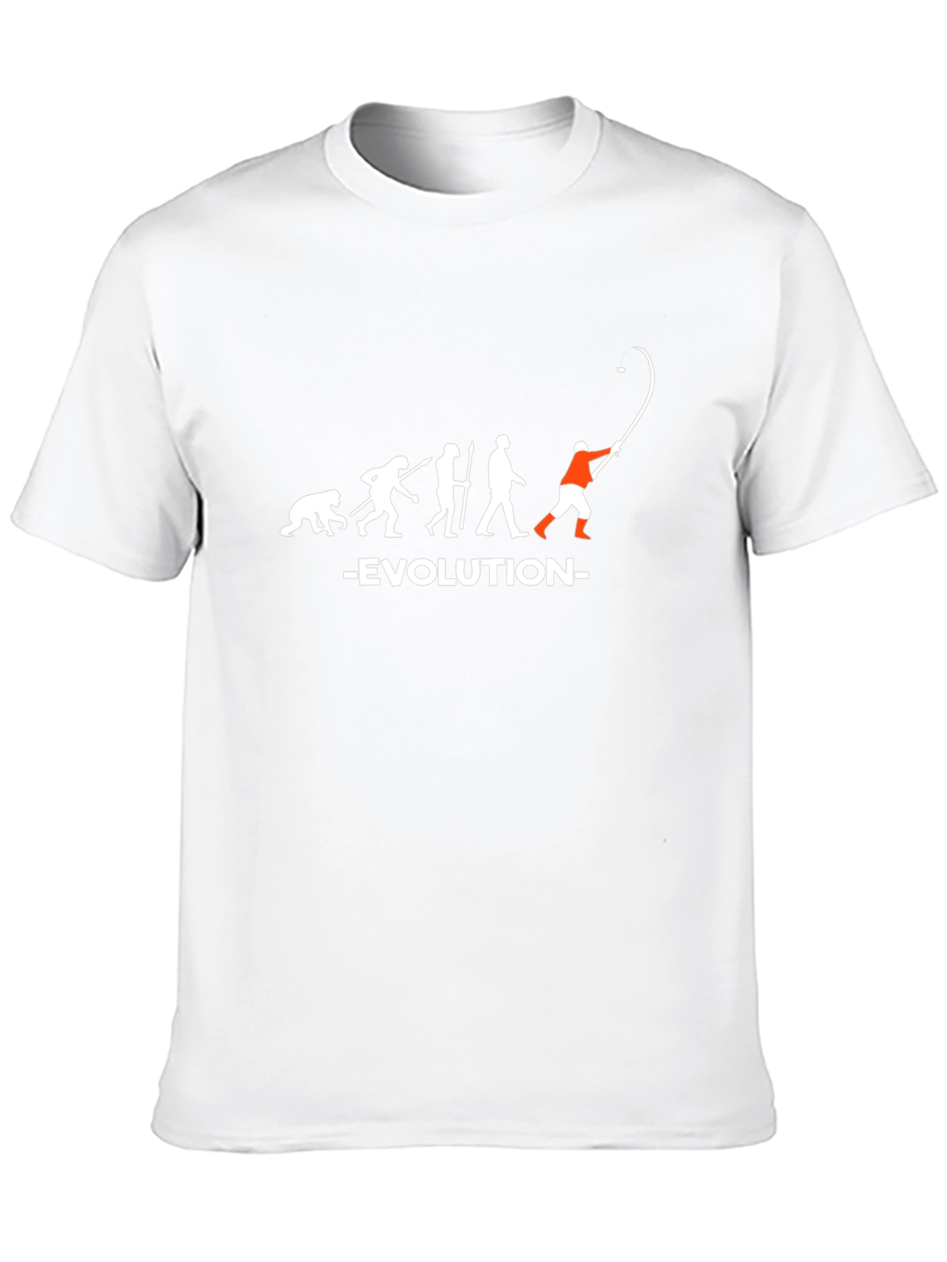 Evolution of Fishing Black T-Shirt