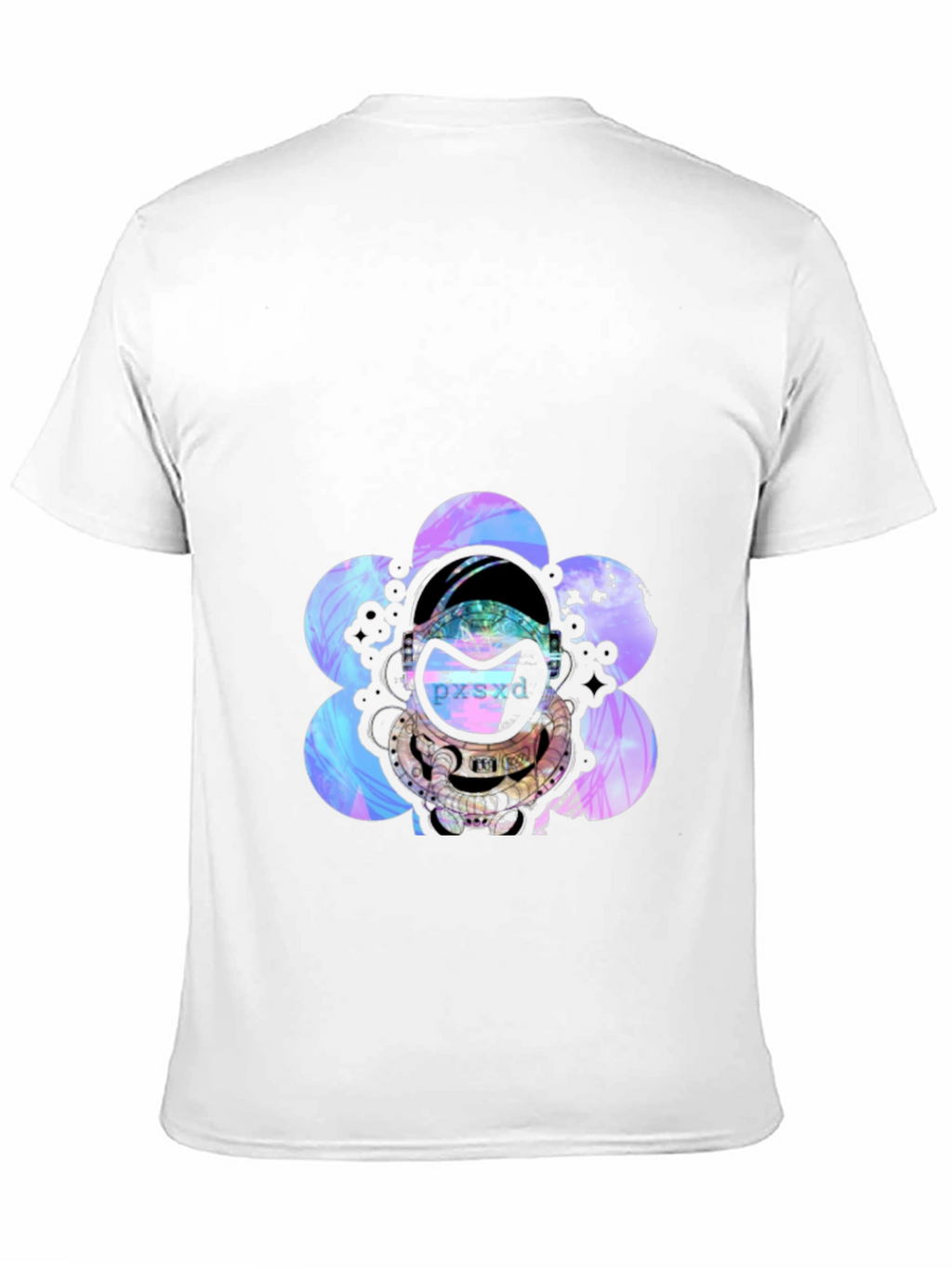 Astronaut Floral Graphic Black T-Shirt