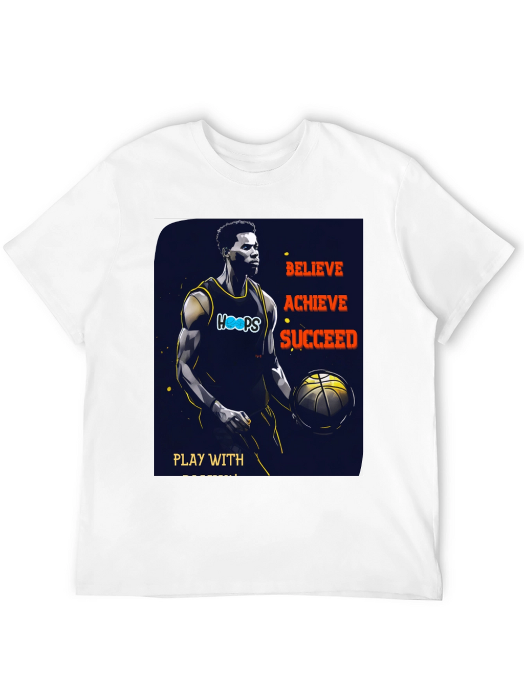 Believe Achieve Succeed Basketball T-Shirt