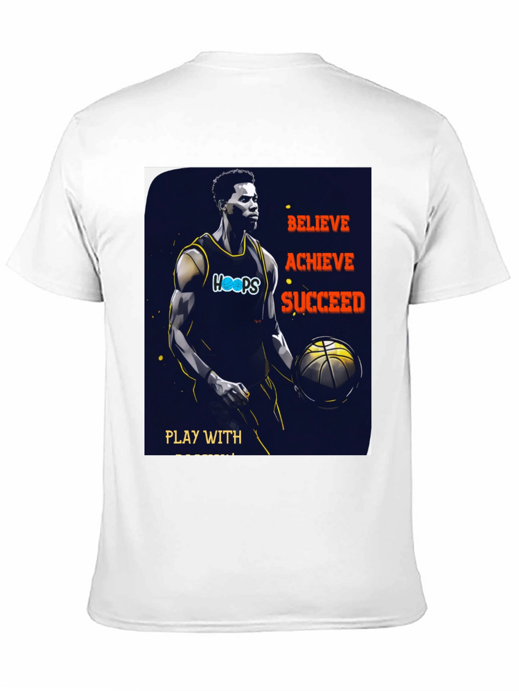 Believe Achieve Succeed Basketball T-Shirt