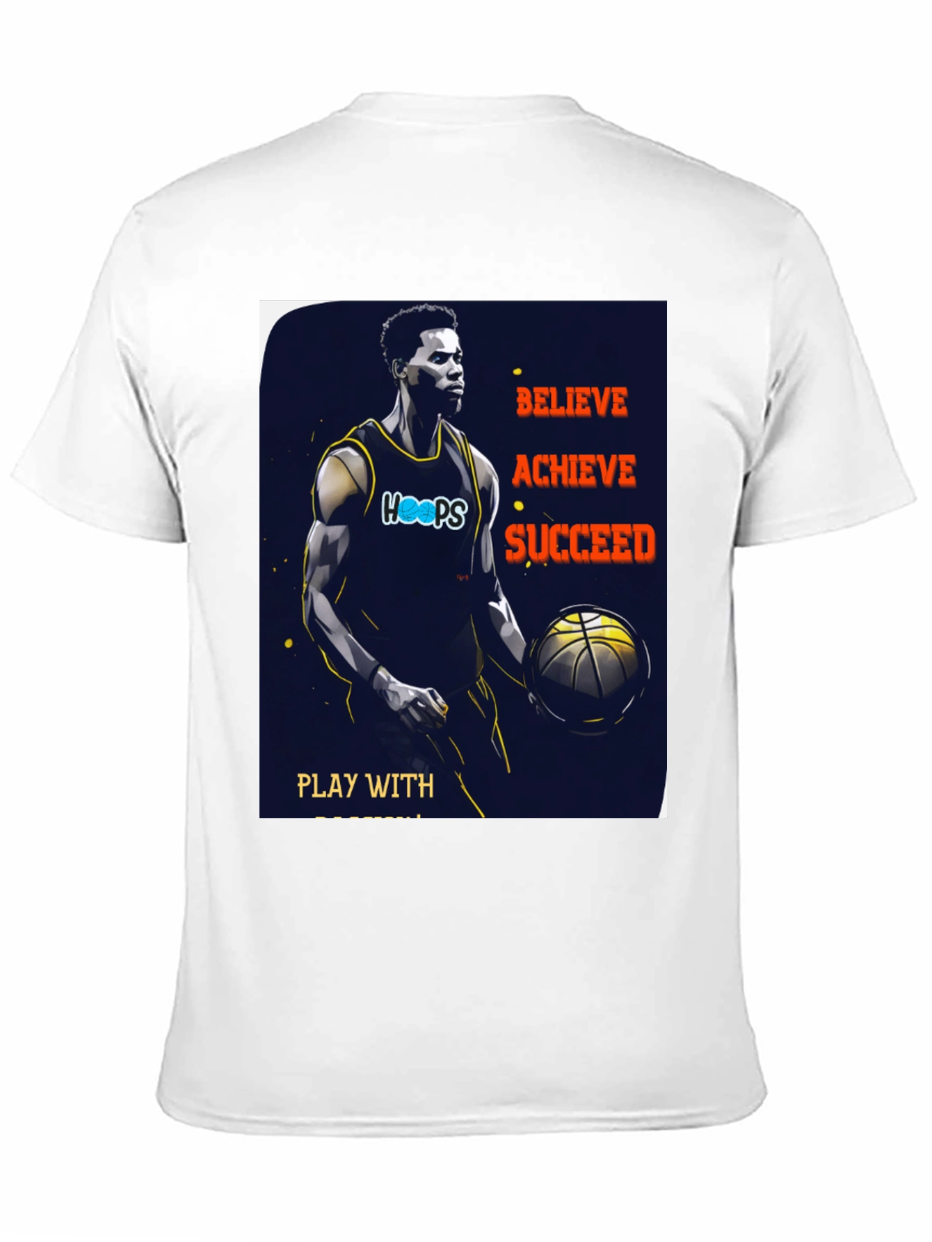 Believe Achieve Succeed Basketball T-Shirt