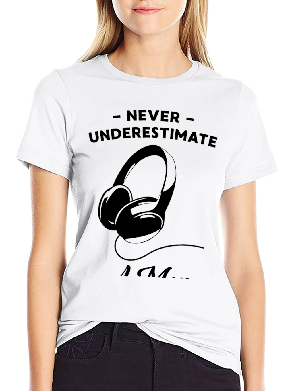 Never Underestimate An EDM Fan Black T-Shirt