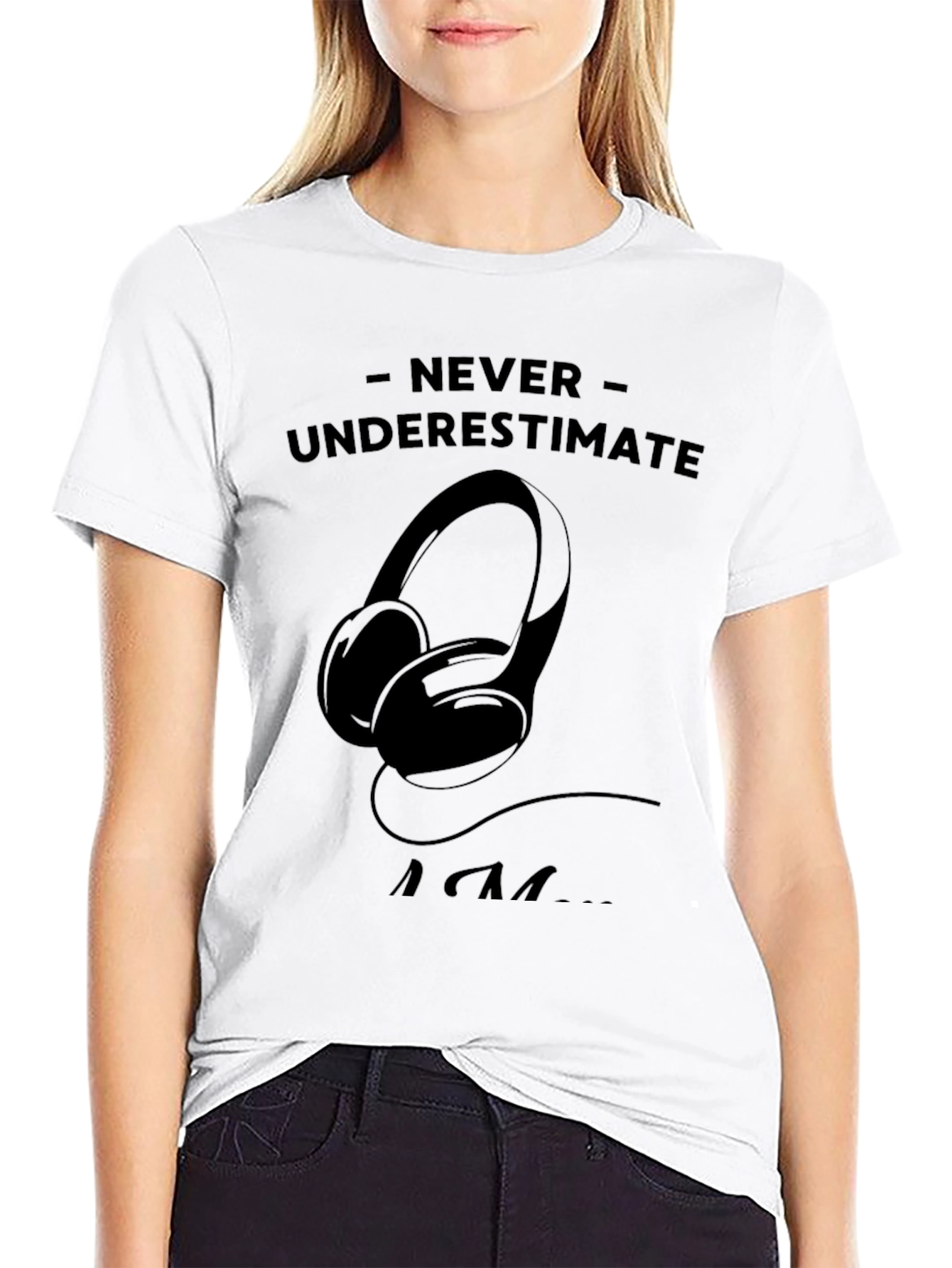 Never Underestimate An EDM Fan Black T-Shirt
