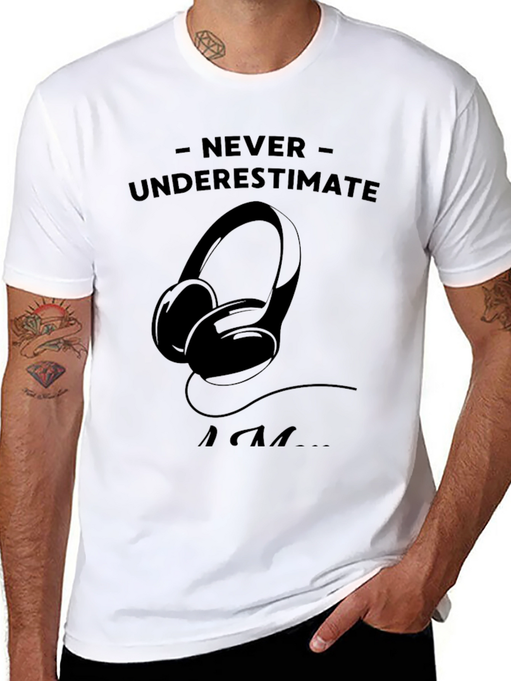 Never Underestimate An EDM Fan Black T-Shirt