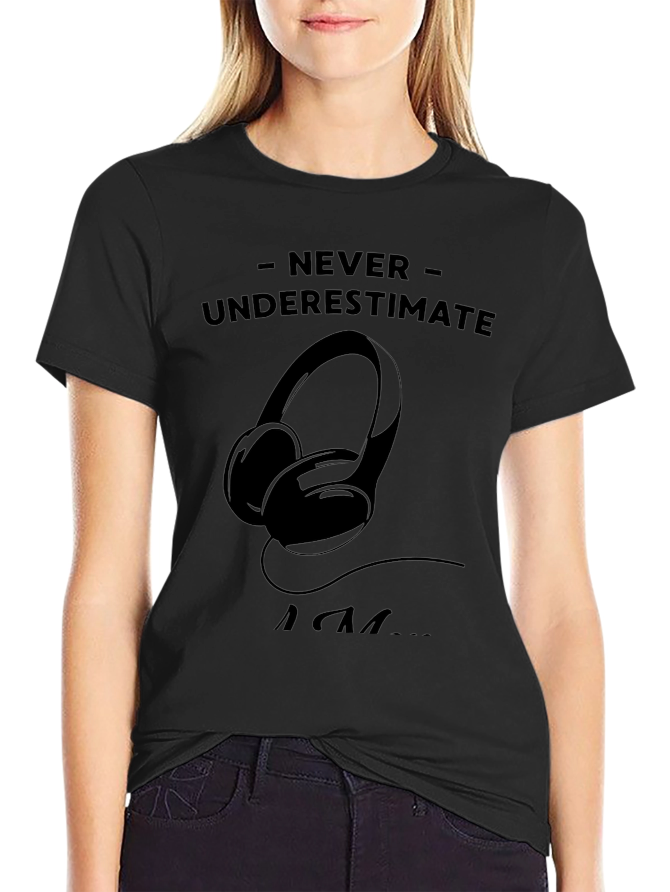 Never Underestimate An EDM Fan Black T-Shirt