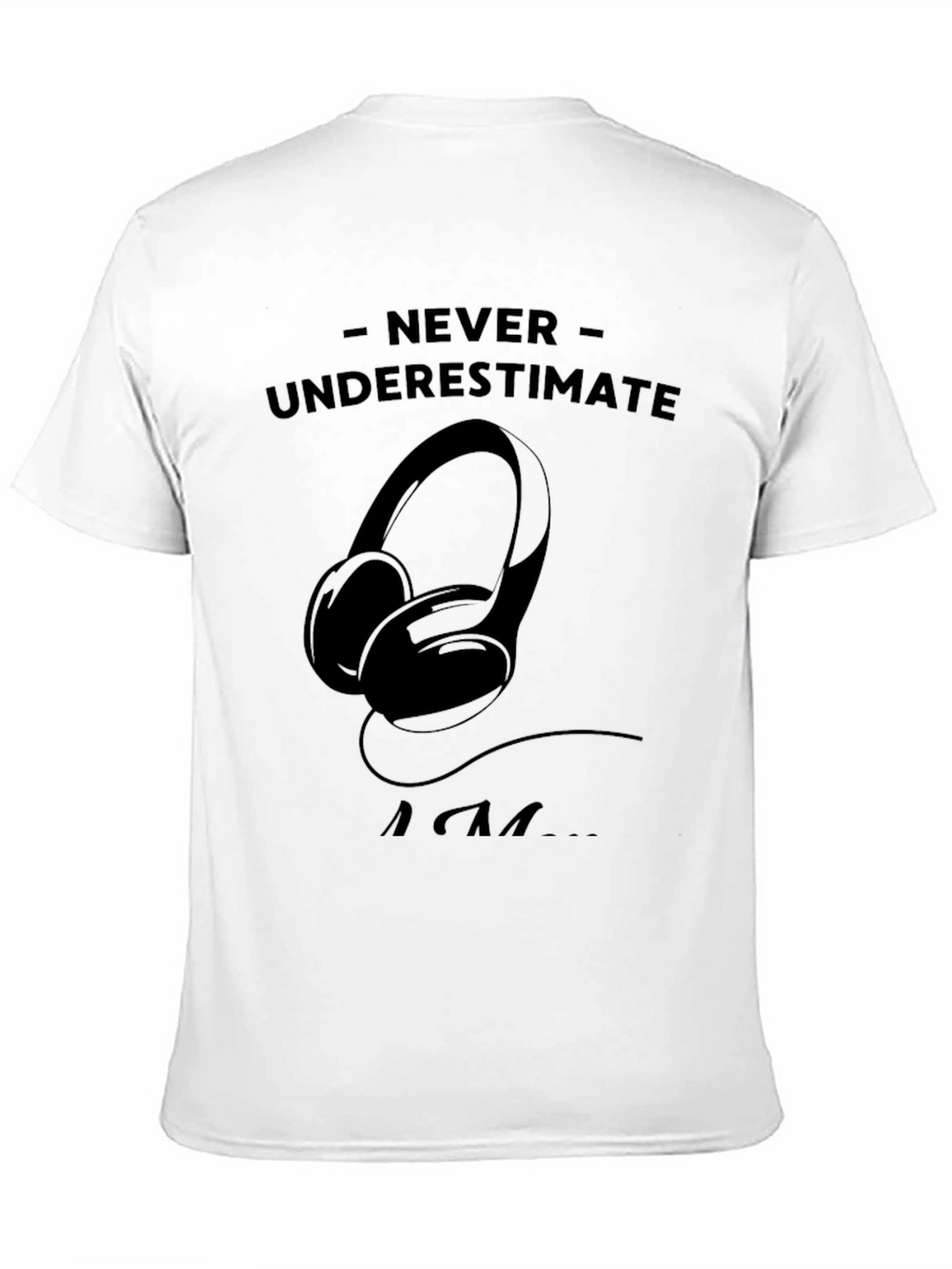 Never Underestimate An EDM Fan Black T-Shirt